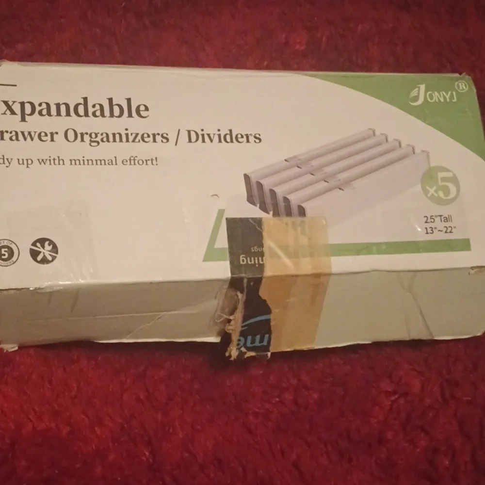 Newvjonyj expandable drawer organizers